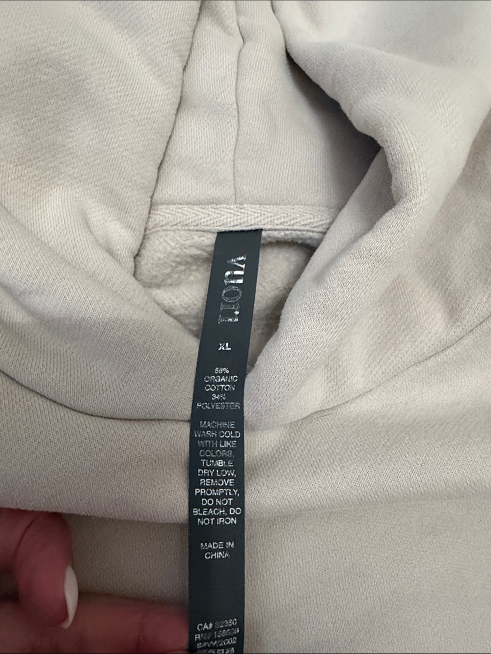 Vuori Cream Pullover Hoodie - Picture 3 of 4